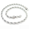 Unisex Hip Hop Fashion Button Rope Titanium Steel And Stainless Steel Twist Chain Necklace With Geometric Pattern And Electroplating Treatment