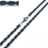 Unisex Hip Hop Fashion Button Rope Titanium Steel And Stainless Steel Twist Chain Necklace With Geometric Pattern And Electroplating Treatment