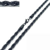 Unisex Hip Hop Fashion Button Rope Titanium Steel And Stainless Steel Twist Chain Necklace With Geometric Pattern And Electroplating Treatment