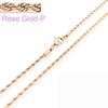 Unisex Hip Hop Fashion Button Rope Titanium Steel And Stainless Steel Twist Chain Necklace With Geometric Pattern And Electroplating Treatment