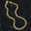 Unisex Hip Hop Style Alloy Cuban Chain Geometric Diamond Necklace
