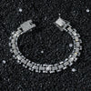 Unisex Hip Hop Style Alloy Cuban Chain Geometric Diamond Necklace