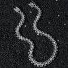 Unisex Hip Hop Style Alloy Cuban Chain Geometric Diamond Necklace