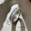 Unisex Hip Hop Style Copper Ring With Micro Inlaid Zircon And Geometric Design