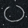 Unisex Hiphop Geometric Alloy Heartshaped Stitching Chain Bracelet With Electroplating