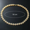 Unisex Hiphop Style Alloy Cuban Chain Necklace With Exaggerated Smiling Face And Diamond Design Geometric Pattern