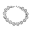 Unisex Hiphop Style Alloy Cuban Chain Necklace With Exaggerated Smiling Face And Diamond Design Geometric Pattern