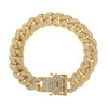 Unisex Hiphop Style Alloy Necklace With Geometric Pattern And Diamond Design Cuban Chain