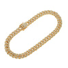 Unisex Hiphop Style Alloy Necklace With Geometric Pattern And Diamond Design Cuban Chain