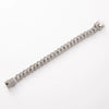Unisex Hiphop Style Alloy Necklace With Geometric Pattern And Diamond Design Cuban Chain