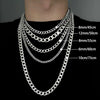Unisex Hiphop Titanium Steel And Stainless Steel Cuban Chain Necklace Plain U Shaped Chain Polished