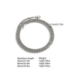 Unisex Iron Twist Chain Necklace With Geometric Pattern And Electroplating Treatment