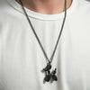Unisex Jewelry Necklace With Alloy And Titanium Steel Pendant In Animals And Zodiac Pattern Pearl Chain Electroplated