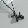 Unisex Jewelry Necklace With Alloy And Titanium Steel Pendant In Animals And Zodiac Pattern Pearl Chain Electroplated