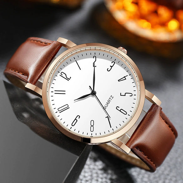 Unisex Leisure Stainless Steel Mesh Quartz Watch With Round Dial