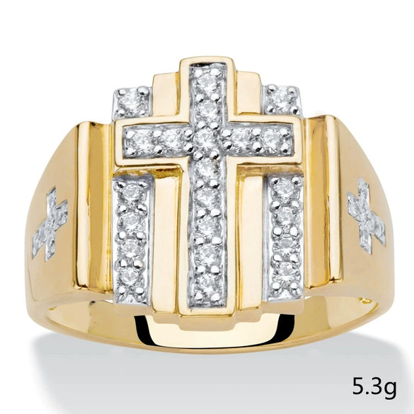 Unisex Metal Constellation Ring With Rhinestone Inlay Electroplated Fashion Jewelry Wholesale