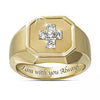 Unisex Metal Constellation Ring With Rhinestone Inlay Electroplated Fashion Jewelry Wholesale