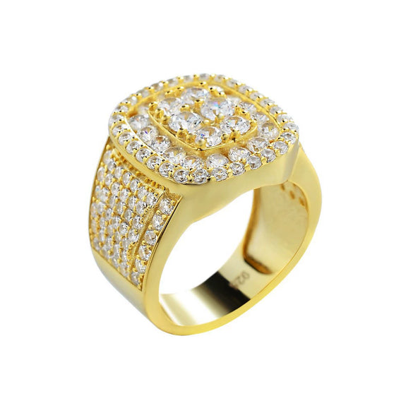 Unisex Metal Constellation Ring With Rhinestone Inlay Electroplated Fashion Jewelry Wholesale