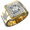 Unisex Metal Constellation Ring With Rhinestone Inlay Electroplated Fashion Jewelry Wholesale