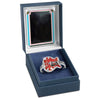 Unisex Metal Guitar Ring With Red Enamel Drip Detail Electroplated Fashion Jewelry