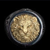 Unisex Metal Lion Head Ring With Electroplated Gold Finish Fashion Statement Jewelry