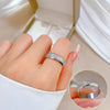 Unisex Minimalist Geometric Titanium Steel The Crown Ring With Polishing