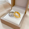 Unisex Minimalist Geometric Titanium Steel The Crown Ring With Polishing