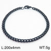 Unisex Minimalist Handmade Geometric Titanium Steel Bracelets With Sixsided Cuban Chain