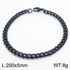 Unisex Minimalist Handmade Geometric Titanium Steel Bracelets With Sixsided Cuban Chain