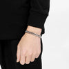 Unisex Minimalist Handmade Geometric Titanium Steel Bracelets With Sixsided Cuban Chain