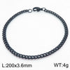 Unisex Minimalist Handmade Geometric Titanium Steel Bracelets With Sixsided Cuban Chain