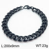 Unisex Minimalist Handmade Geometric Titanium Steel Bracelets With Sixsided Cuban Chain