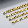 Unisex Minimalist Handmade Geometric Titanium Steel Bracelets With Sixsided Cuban Chain
