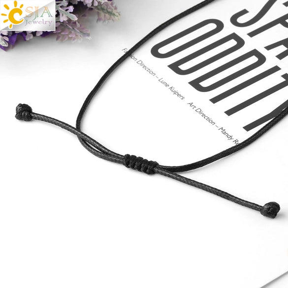Unisex Minimalist Natural Stone Sword And Arrow Pendant Necklace With Leather Rope Wound Ball Chain Jewelry