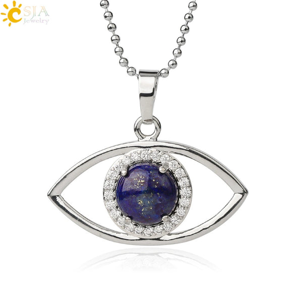 Unisex Minimalist Stone Necklace With Crystal Pendant Electroplated Ball Chain Clavicle Necklace