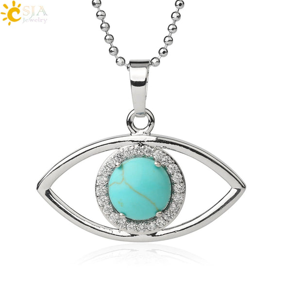 Unisex Minimalist Stone Necklace With Crystal Pendant Electroplated Ball Chain Clavicle Necklace