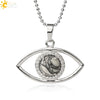 Unisex Minimalist Stone Necklace With Crystal Pendant Electroplated Ball Chain Clavicle Necklace