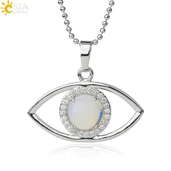 Unisex Minimalist Stone Necklace With Crystal Pendant Electroplated Ball Chain Clavicle Necklace