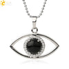 Unisex Minimalist Stone Necklace With Crystal Pendant Electroplated Ball Chain Clavicle Necklace