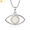 Unisex Minimalist Stone Necklace With Crystal Pendant Electroplated Ball Chain Clavicle Necklace