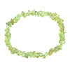 Unisex Natural Peridot Semi Precious Stone Gravel Bracelet With Personality Style Energy Stone Jewelry