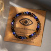 Unisex Natural Stone Handmade Geometric Devil's Eye Bracelet
