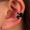 Unisex Nonpiercing Punk Gothic Style Frog Alloy Electroplated Earrings