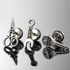 Unisex Piercing Titanium Steel Casting And Polishing Key Scissors Ear Studs