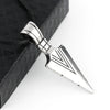 Unisex Punk Arrow Pendant Necklace With Leather Rope Chain Titanium Steel And Alloy Cartoon Animal Zodiac Ushaped Geometric Design Baked Paint Finish