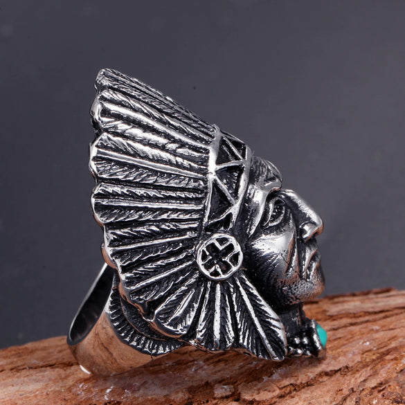 Unisex Retro Handmade Titanium Steel Ring