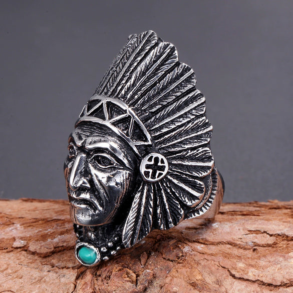 Unisex Retro Handmade Titanium Steel Ring