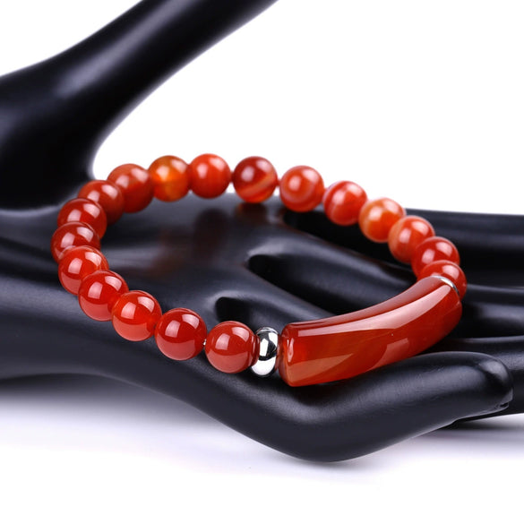 Unisex Rose Quartz Tiger Eye And Green Aventurine Stone Bracelet With Polished Finish And Distinctive Personality Style