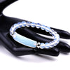 Unisex Rose Quartz Tiger Eye And Green Aventurine Stone Bracelet With Polished Finish And Distinctive Personality Style
