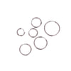 Unisex Round Stainless Steel Electroplated Geometric Hip Hop Fashionable Piercing Earrings